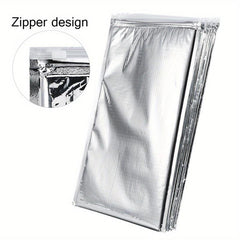 5pcs Aluminum Foil Insulated Food Storage Bag Thermal Cooler Silver