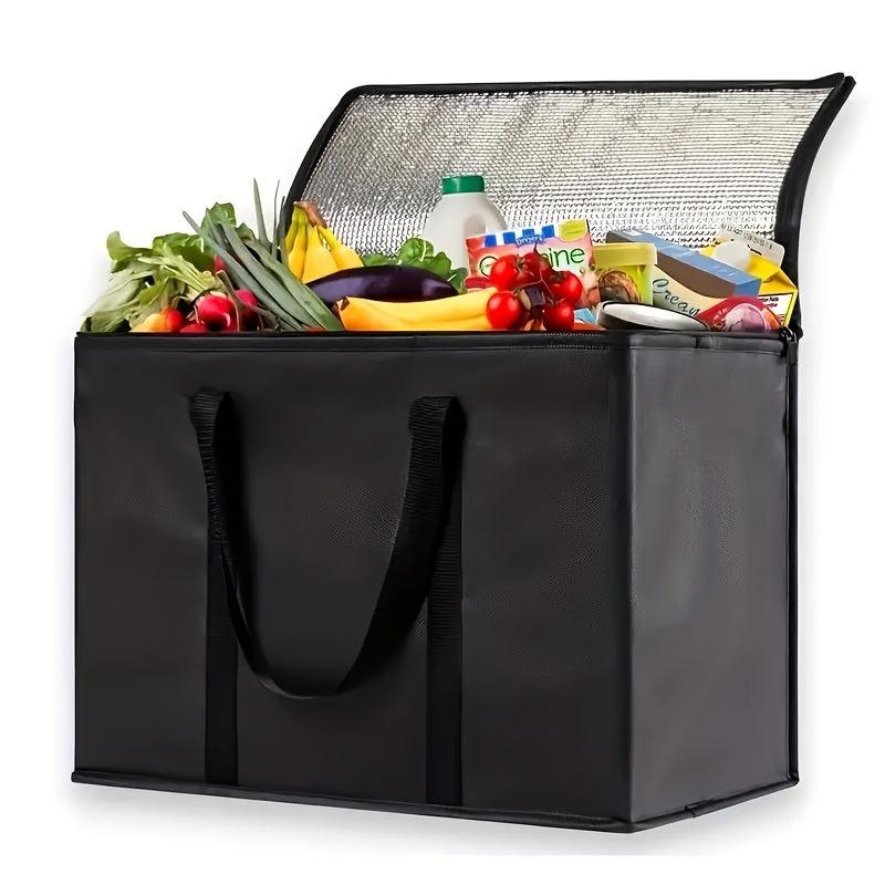 1pc Portable Insulated Fresh Keeping Bag Hot & Cold Cooked Food Beverage Refrige