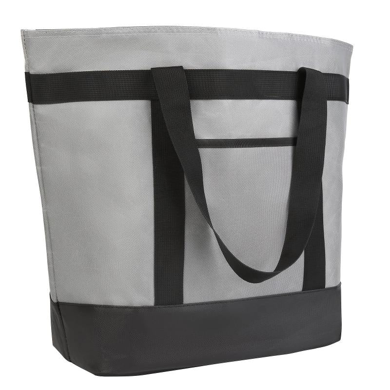 Insulated Reusable Tote Ice Bag 17 inch Grey