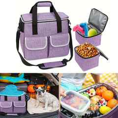 3pcs Storage Bag Large Capacity Insulated Meal Bag with 2 Small Bags