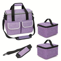 3pcs Storage Bag Large Capacity Insulated Meal Bag with 2 Small Bags