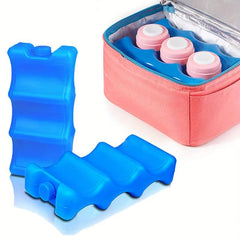 2pcs Insulated Ice Packs for Coolers & Breastmilk Storage