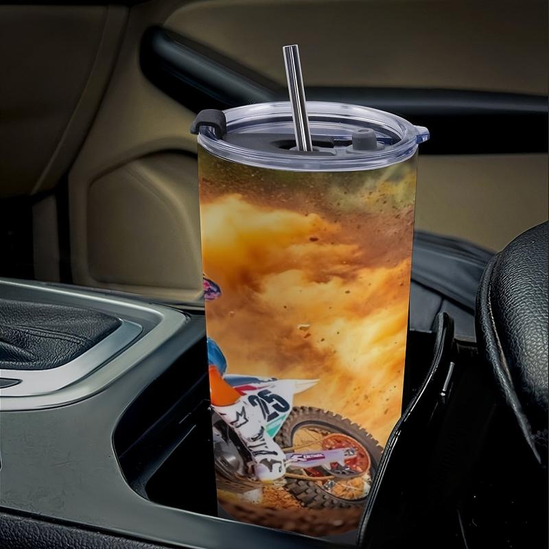 20oz Stainless Steel Insulated Travel Cup - Dynamic Motocross Design
