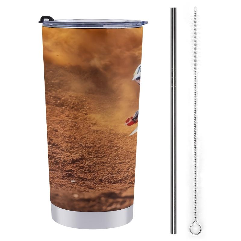 20oz Stainless Steel Insulated Travel Cup - Dynamic Motocross Design