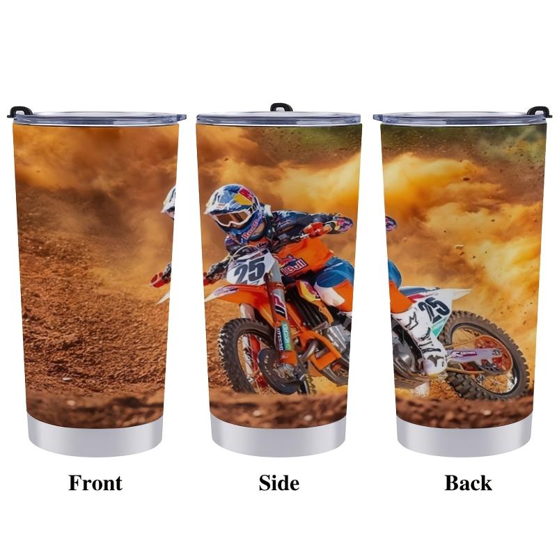 20oz Stainless Steel Insulated Travel Cup - Dynamic Motocross Design