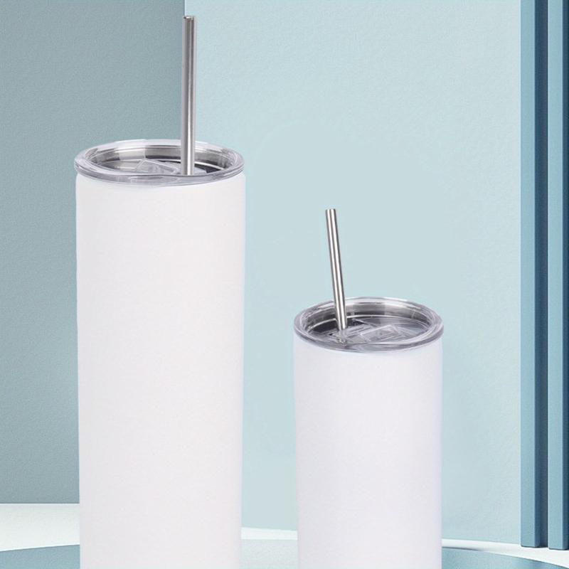 Stainless Steel Car Tumbler Cup Vacuum Insulated with Lid & Straw