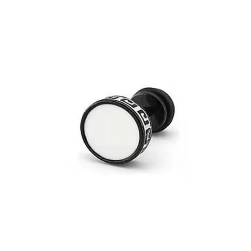 Funky Stainless Steel Stud Earring Round Barbell Retro Style