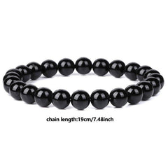 8MM Natural Stone Healing Crystal Stretch Bracelet