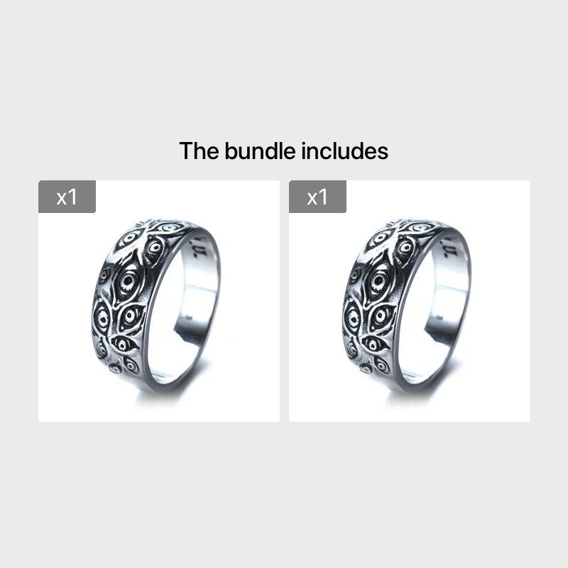 Hip Hop Men's Devil Eye God Eye Ring