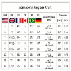 2 Pcs Women Wedding Ring Set Romantic Bride Engagement Rings Size 5 11