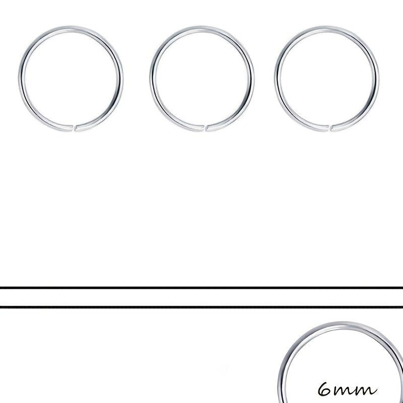 Stainless Steel Round Ring Nose Nail Body Ear Ring