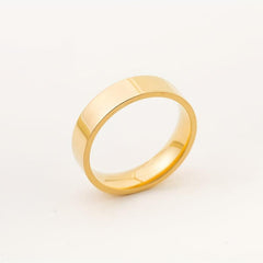 Titanium Steel Rings For Men 6MM Polished Couples Rings