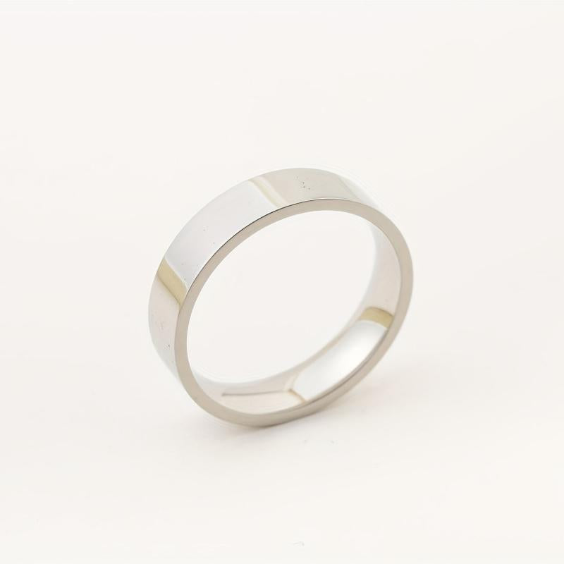 Titanium Steel Rings For Men 6MM Polished Couples Rings
