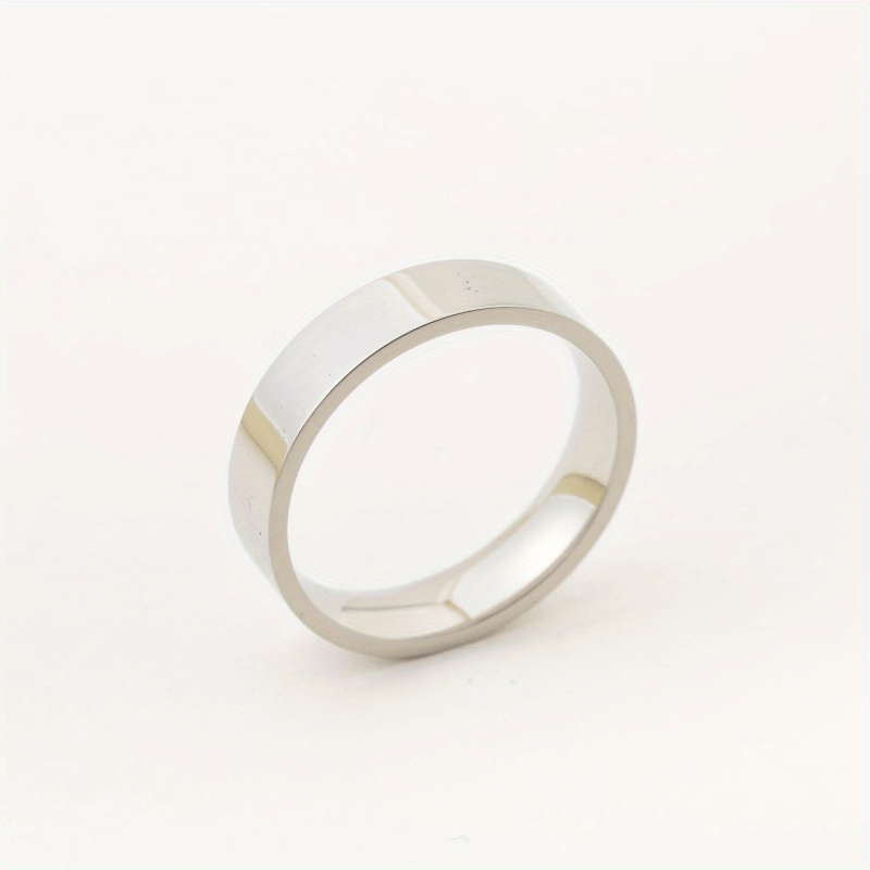 Titanium Steel Rings For Men 6MM Polished Couples Rings