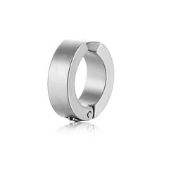 Titanium Steel Men's Hoop Ear Clip Non Pierced Earring