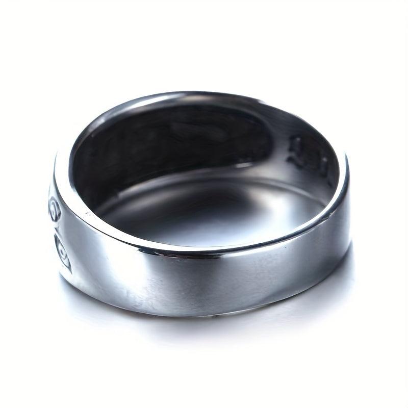 Men's Demon Eyes Pattern Ring Hip Hop Silvery Ring