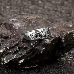 Men's Demon Eyes Pattern Ring Hip Hop Silvery Ring