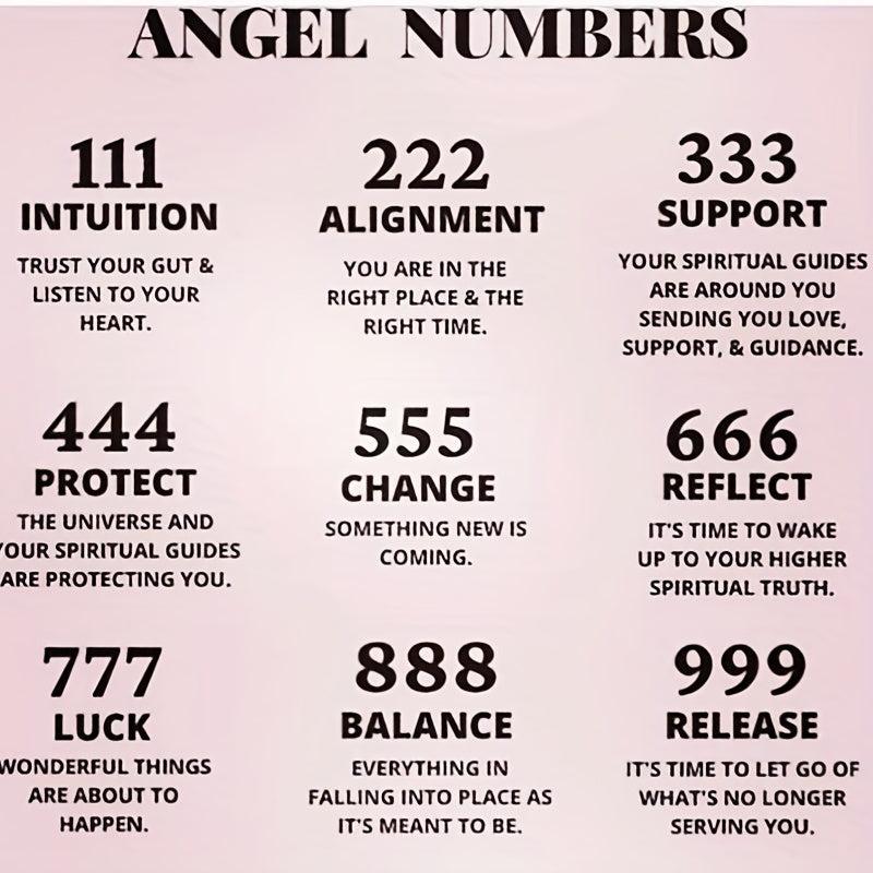 Stainless Steel Angel Number Pendant Necklace Lucky Numbers 111-999 666 000