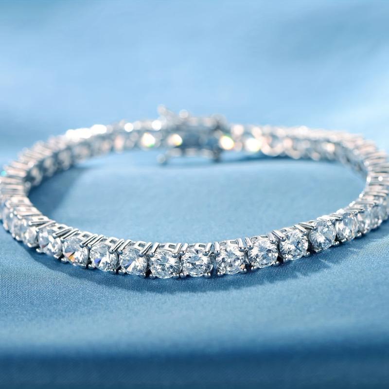 Angel Girl CZ Tennis Bracelet - Silver