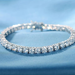 Angel Girl CZ Tennis Bracelet - Silver