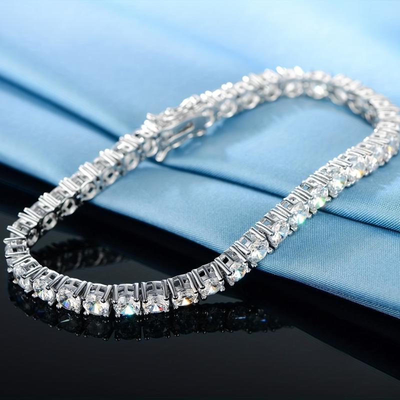 Angel Girl CZ Tennis Bracelet - Silver
