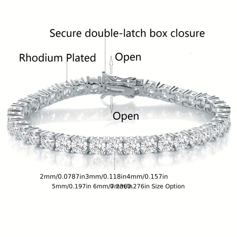 Angel Girl CZ Tennis Bracelet - Silver