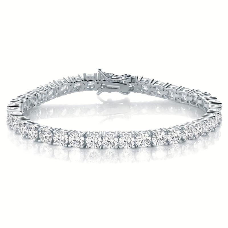 Angel Girl CZ Tennis Bracelet - Silver