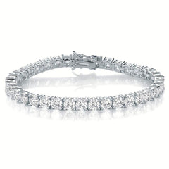 Angel Girl CZ Tennis Bracelet - Silver