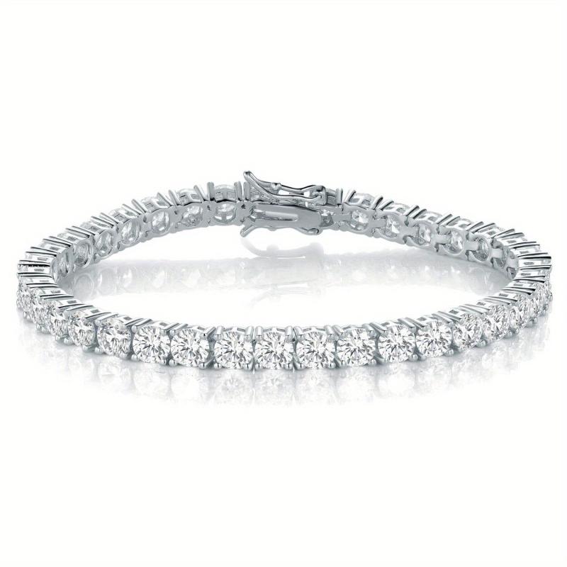Angel Girl CZ Tennis Bracelet - Silver