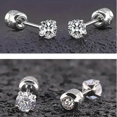 Men's Stainless Steel Zircon Earrings