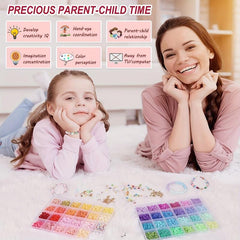 4800pcs Clay Beads 48 Colours Flat Round Polymer Heishi Spacer Beads