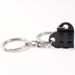Love Heart Building Block Keychains For Couples - 20 Colors