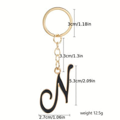 Alphabet Keychain Key Ring Purse Bag Backpack Car Key Charm