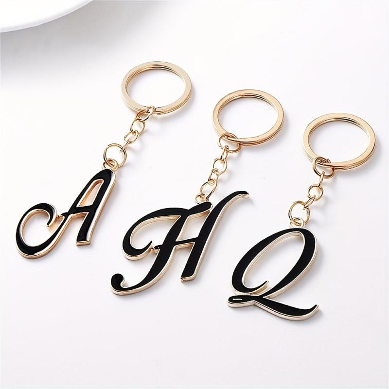 Alphabet Keychain Key Ring Purse Bag Backpack Car Key Charm