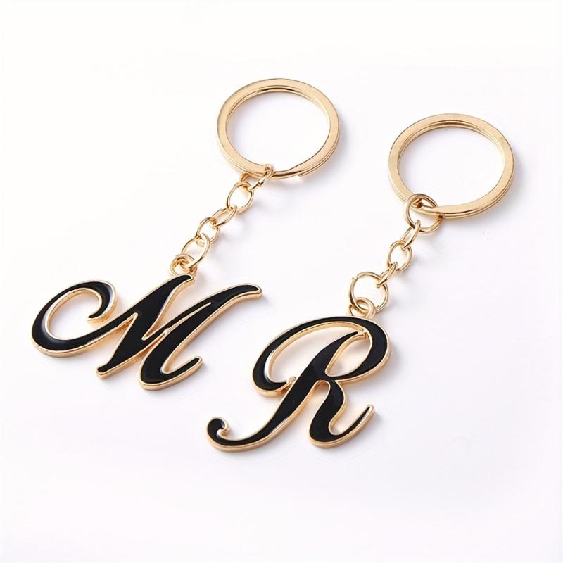 Alphabet Keychain Key Ring Purse Bag Backpack Car Key Charm