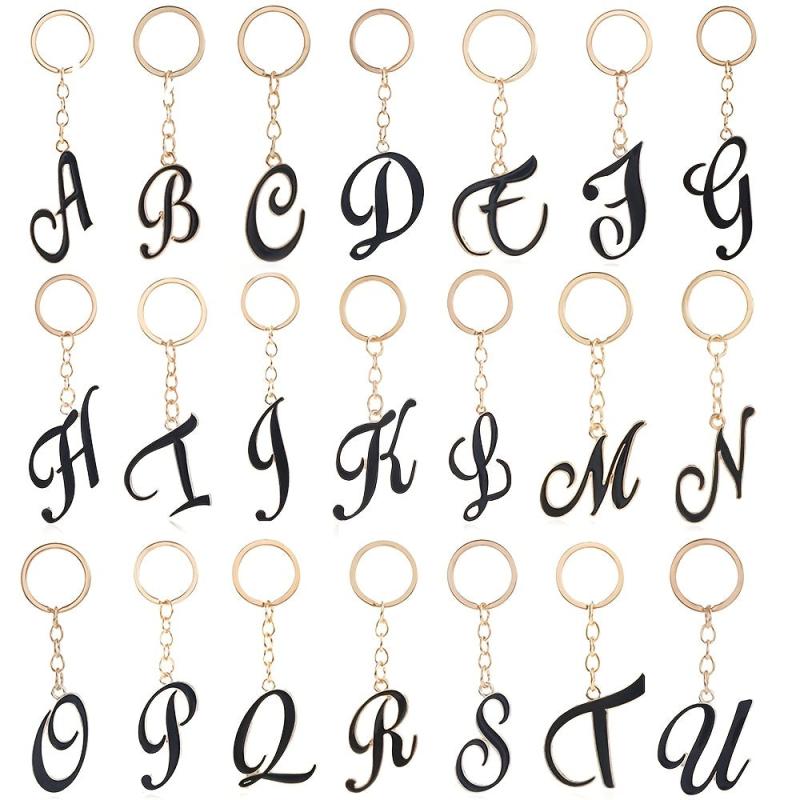 Alphabet Keychain Key Ring Purse Bag Backpack Car Key Charm