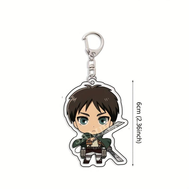 Cartoon Keychain Pendant Anime Figure Double Sided Key Chain Pendant