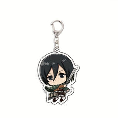 Cartoon Keychain Pendant Anime Figure Double Sided Key Chain Pendant