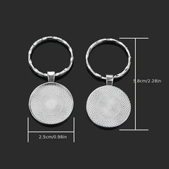 Zodiac Series Pattern Keychain Pendant Vintage Lucky Blessing Key Ring