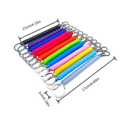 1 PCS Plastic Spring Rope Key Chain Retractable Keychain Anti drop Rope