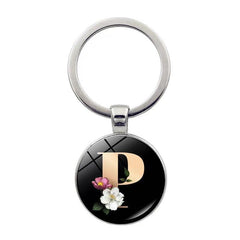 Crystal Gem Flower Key Chain Pendant Souvenir Bag Pendant Keychain