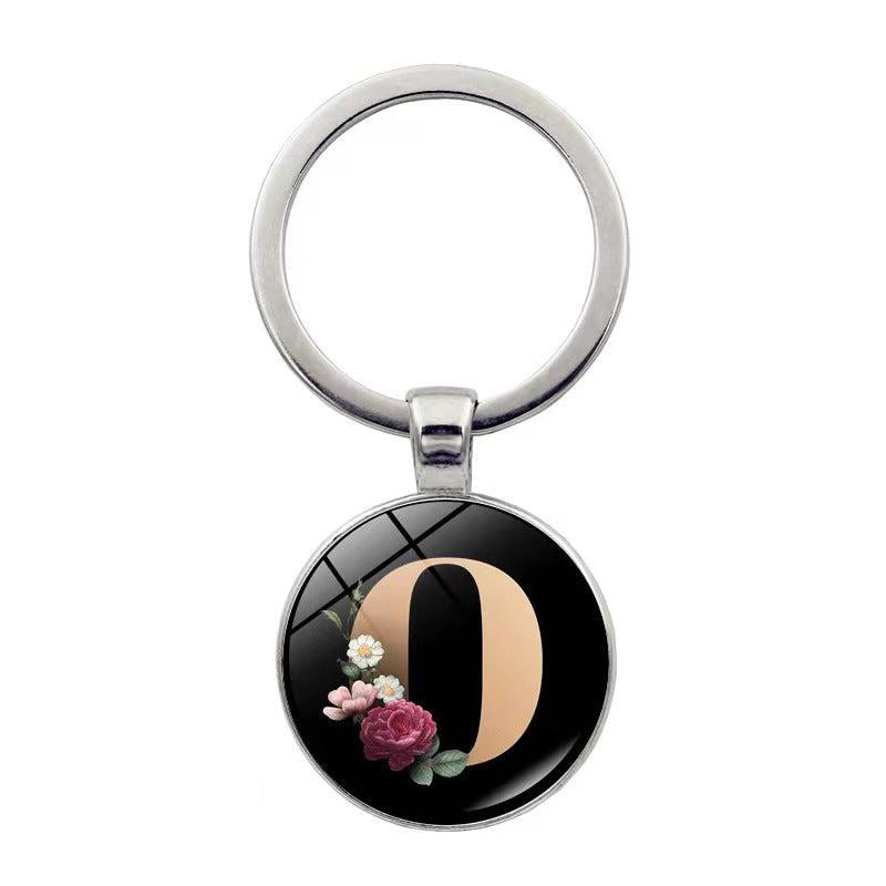 Crystal Gem Flower Key Chain Pendant Souvenir Bag Pendant Keychain