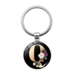 Crystal Gem Flower Key Chain Pendant Souvenir Bag Pendant Keychain