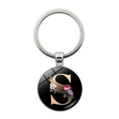 Crystal Gem Flower Key Chain Pendant Souvenir Bag Pendant Keychain