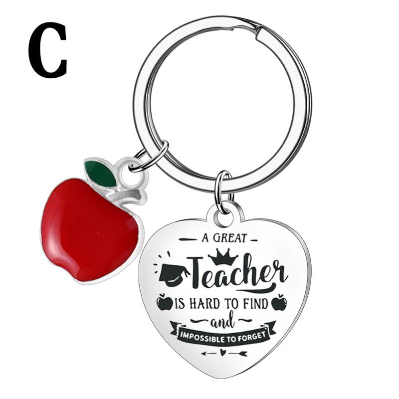 Inspirational Metal Keychain Gift Key Ring Purse Bag Charm Graduation Teacher