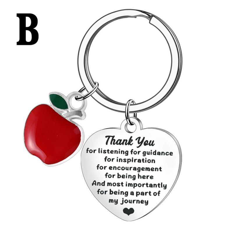 Inspirational Metal Keychain Gift Key Ring Purse Bag Charm Graduation Teacher