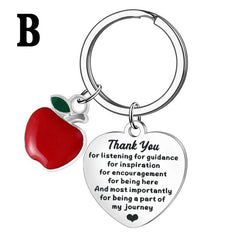 Inspirational Metal Keychain Gift Key Ring Purse Bag Charm Graduation Teacher