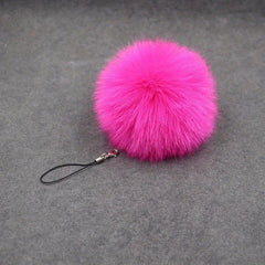 Plush Ball Keychain Bag Accessory Phone Pendant Car Ornament Gift