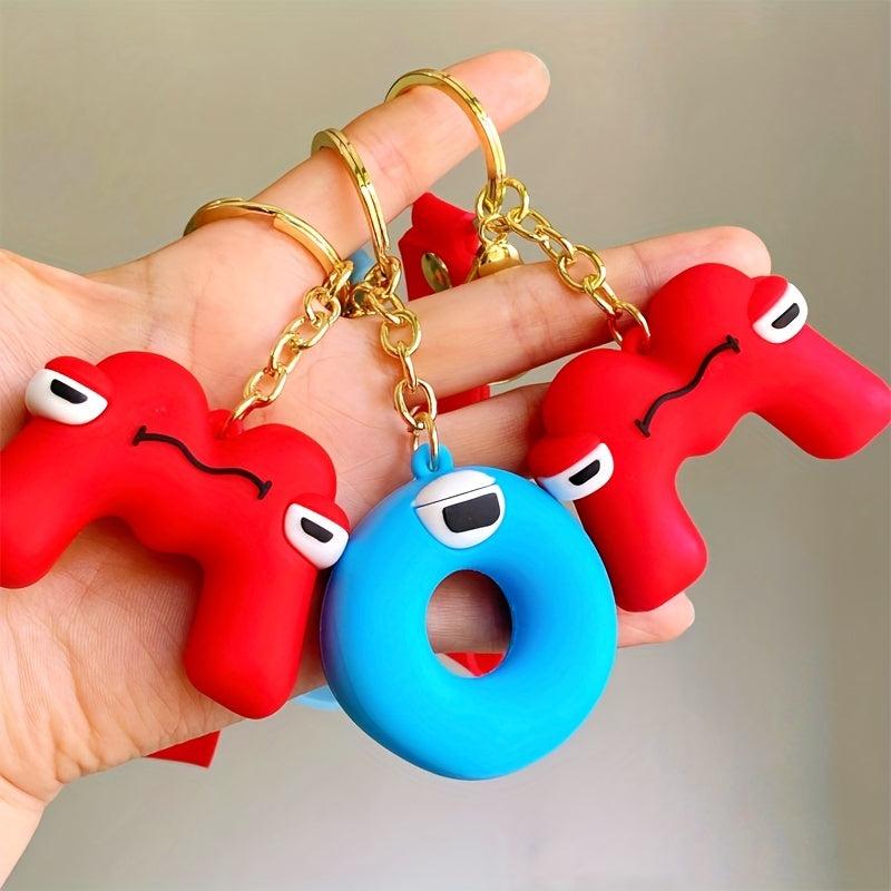 Cartoon Alphabet Lore Charm Keychain Bag Accessory Phone Pendant Car Ornament