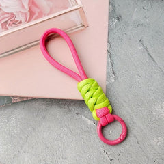 Men's Knotted Mobile Lanyard, Braided Phone Case Key Ring